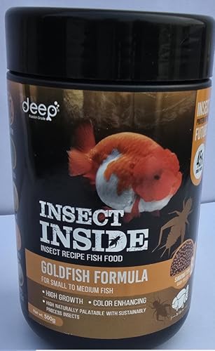 Image of Deep Insect Inside (Cricket) for High Protein Super Premium Gold Fish Formula for High Growth & Colour Enhancing Sinking Micro Pellet 500gm