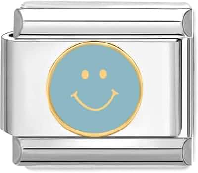 Charm Per Bracciali In Stile Italiano - Acquario In Acciaio Con Zirconia - Foto 6