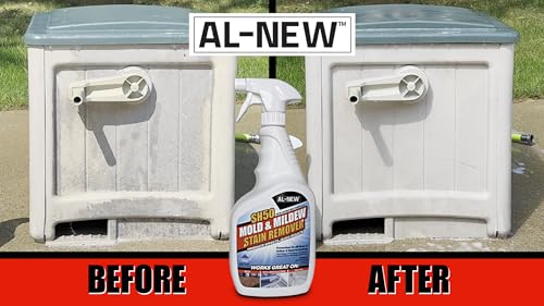 AL-NEW SH50 Mold and Mildew Stain Remover | Scrub Free Formula | Works Great on Decks, Vinyl Siding & Gutters, Tub and Tile