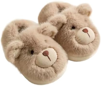Chaussons Enfants Panda En Peluche - Chauds, Antidérapants, Pour La Maison (hiver, Automne)