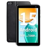 VASOUN Android 15 Tablet 7 inch 2025, 8GB（3GB+5GB Expand） RAM 32GB ROM, 5-Core Processor, Ultra-Portable, 5G WiFi 6, 3500mAh Battery, Kids & Travel Tablet with Case