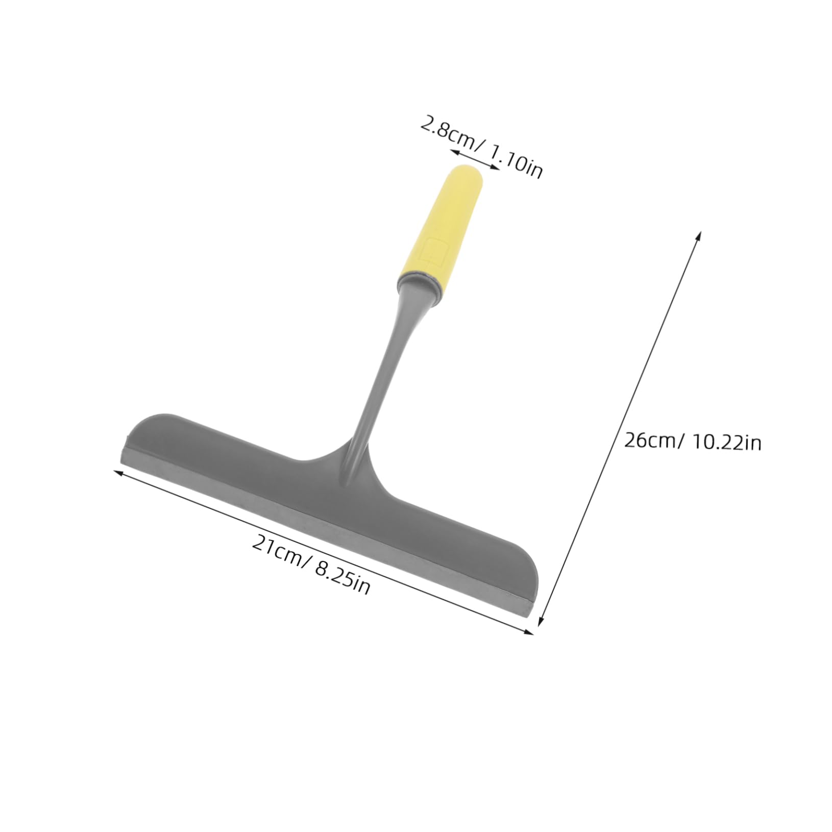 Cabilock Mirror Wiper Tool Multi-Function Shower Glass Scraper for Water Stain Removal Compact and Lightweight Design for Rvs and Home Use