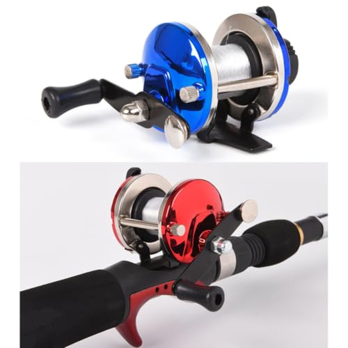 TOYANDONA Fishing Line Spooler Drum Style 3.5 1 Ratio 0.28mm/50m Blue