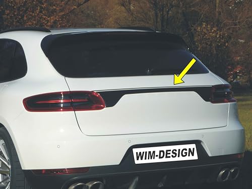 Design Aufkleber für Porsche Macan an Heckklappe Made in Germany Design Aufkleber für Porsche Macan an Heckklappe Made in Germany
