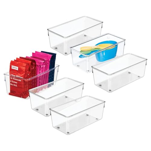 iDesign Plastic Drawer Organizer for Kitchen, Bathroom, and Desk Drawers,