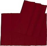 Größe: ca. 33 x 48 cm KH-Haushaltshandel 4er Pg. Tischset, Platzset, Platzdeckchen, Rippset, 33 x 48 cm, Baumwoll Mischgewebe (Bordeaux-lila)