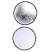 Uonlytech 4 Pcs Round Light Pad Portable Photo Reflector Light Reflector for Studio DIY Photo Camera Accessories Photo Reflector Prop Supplies Nylon Cloth with Reflective Coating 2 in 1 2in1