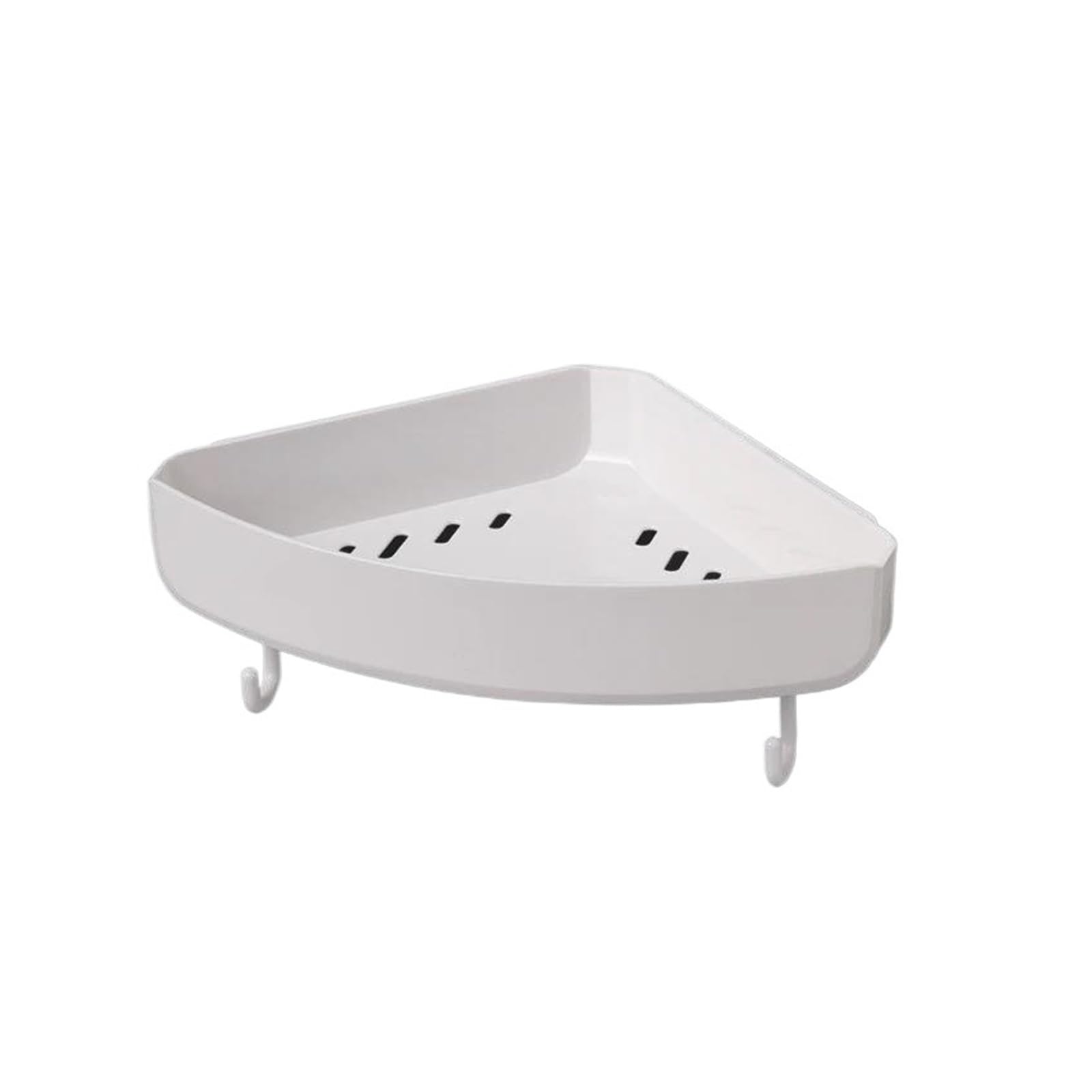 Mensole angolari per bagno, organizer da cucina, scaffale da parete per shampoo e doccia, set di accessori da bagno (triangolo con gancio)