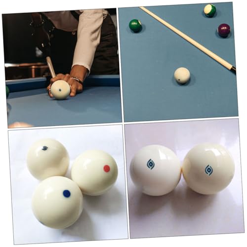 Boules blanches de billard professionnel en résine | Pack de 2 de rechange - 3