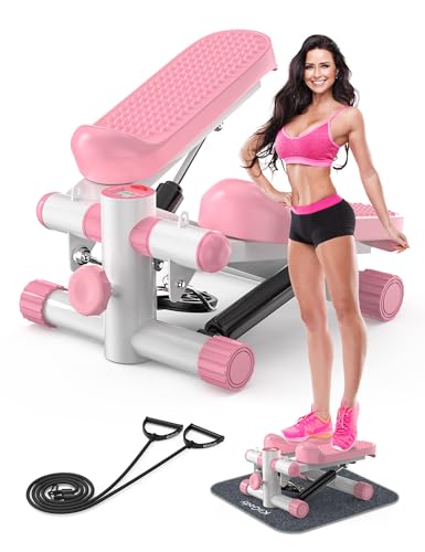 Steppers for Exercise at Home, KitGody Mini Stepper with Resistan...