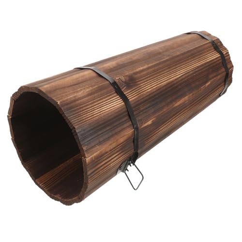 Porte-parapluie en bois marron vintage NUOBESTY avec rangement cannes