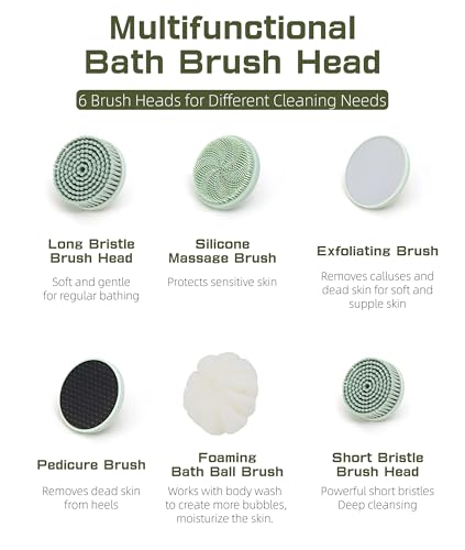 Brosse électrique dos à 3 vitesses pour une exfoliation sous la douche - 3