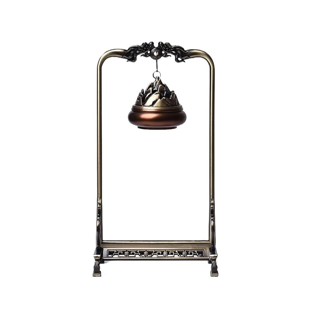 Incense Burner Creative Brass Hollow Hanging Incense Burner With Backflow, Antique Style For Home Use, Ceremony Ornament Waterfall Incense Burne