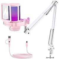 MAONO Microfono gaming, USB Micrófono Condensador con