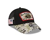 New Era Men's Black/Camo San Francisco 49ers 2021 Salute to Service Trucker 9FORTY Snapback...