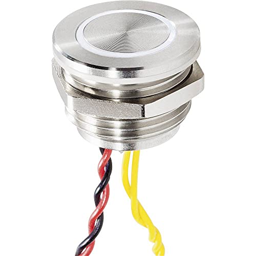 RF-4707816 klingeltaster beleuchtet mit piezo 1FACH edelstahl WEIß 24 V 03 a - Renkforce