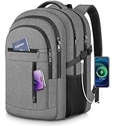Travel Laptop Backpack, 17 Inch Extra Large Laptop Backpack with USB External Interface Anti Thef...