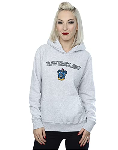 Harry Potter Women's Ravenclaw Crest Hoodie Sport Grey Small