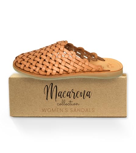 Macarena Collection Womens Shoes Leather Sandals for Women | Huarache Handmade Mexican Sandals | Comfortable & Stylish Womens Sandals Panal2