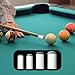 Anphly 40PCS 4 Sizes Slip On Pool Cue Tips, No Glue Billiard Stick Replacement Kit, Quick Install Pool Table Accessories for Snooker Cues (9/10/12/13mm, Each Size 10PCS)