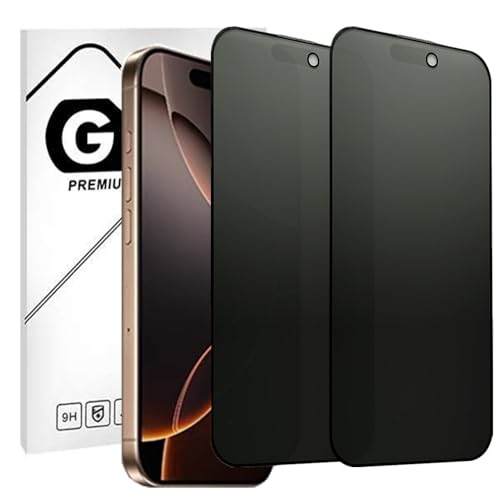 【覗き見防止&アンチグレア】【2枚セット】GAOYYDS for iPhone 17 Pro Max 用 ガラスフィルム さらさら感 覗き見防止 プライバシー保護 対応アイフォン17 Pro Max アンチグレア 強化ガラスフィルム 指紋防止 反射防止 硬
