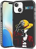 Coralogo for iPhone 13 Case Cute Cartoon Teen Girls Designed Cases Cool Character Unique Black Piece Phone Cover for iPhone 13 6.1 Inch
