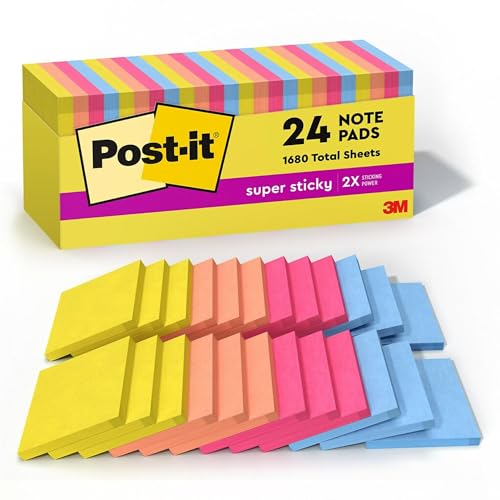 Super Sticky Notes Summer Joy notes autocollantes 76x76 mm