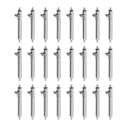 QUARKZMAN 24 Piezas De Barras De Resorte De Liberación Rápida De 13 Mm Diámetro 1.8 Mm Acero Inoxidable Pines para Correa De Reloj Pines De Enlace para Correas De Reloj