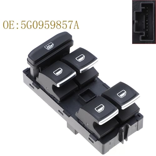 Bouton de commande commutateur fenêtre électrique Passat B8 et Golf habitacle - 2