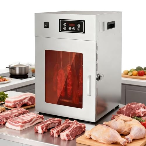Suszarka Do żYwnośCi 800 W, Cyfrowa Suszarka Do żYwnośCi, ZiołA - Sterowanie Dotykowe Led Z 24-Godzinnym Timerem, 30-90°C, 14 DrążKóW, Do OwocóW,GrzybóW Large30kg