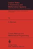 Cones, Matrices and Mathematical Programming
