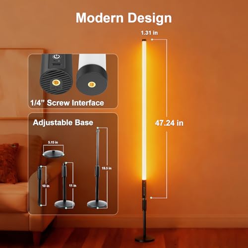 Image of 6 Pack DJ Tube Lights with Case 4ft RGB Stick Lights 5000mAh Battery Powered LED Neon Light Tubes Stand 500 Lighting Effects Portable Light Bar for Video Photography Studio DJ Dance Party Lighting