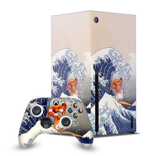 Skin Xbox Series X Dave Loblaw vagues mer design artistique exclusif