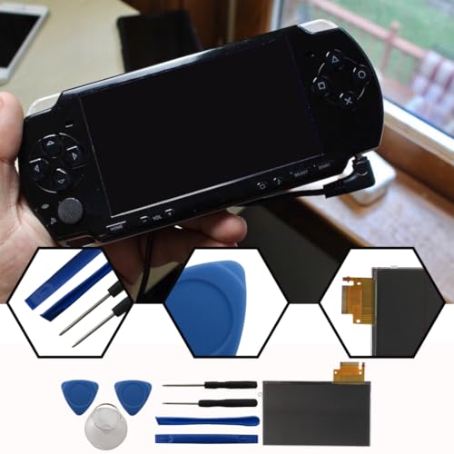 Image of LCD Screen Backlight Display Replacement with Tool by YTXXDEUS Fits for Sony PSP 2000 2001 Slim