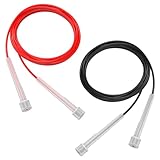 2 Stück Springseil, Sport Springseil Springseil Fitness Leichtes Springseil für Damen Professioneller Fitness Rope, Verstellbares Sprungseil Fitness, für Workout Abnehmen Sport Und Freizeit