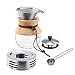 Produktbild Westmark Kaffee-Set, 3tlg., 1 Kaffee-Bereiter + 1 Dosierlöffel + 1 Warmhalte-Stövchen, Edelstahl/Borosilikat-Glas/Kork/, Transparent/Hellbraun/Silber, 245922E7