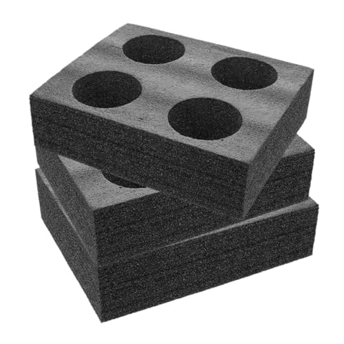 FUNOMOCYA 3pcs Drink Carrier Trays Black Drink Container Holder for Beverages Stable Takeout Cup Holders for Coffee Milk Tea and More