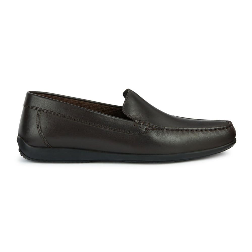 Geox Men's U Ascanio B Moccasin, Coffee, 6.5 UK