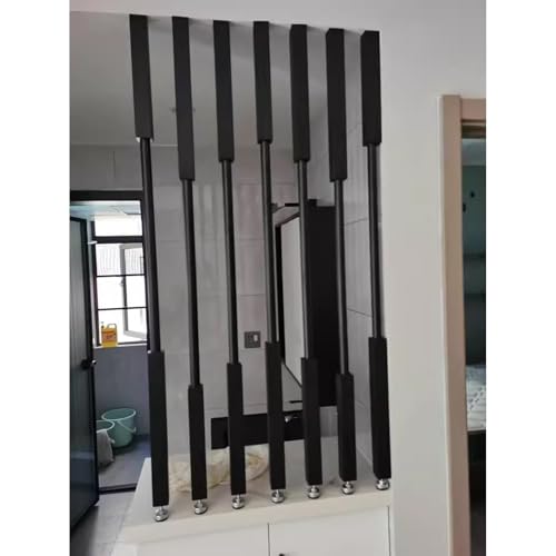 Cloison de séparation haut de gamme avec poteau de bureau noir sur mesure