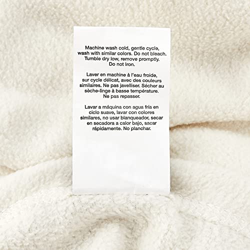 Martex Fleece Blanket Twin Size - Fleece Bed Blanket - All Season Warm Lightweight Super Soft Anti Static Throw Blanket - Ivory Blanket - Hotel Quality- Blanket For Couch (66X90 Inches, Ivory) #TOP3