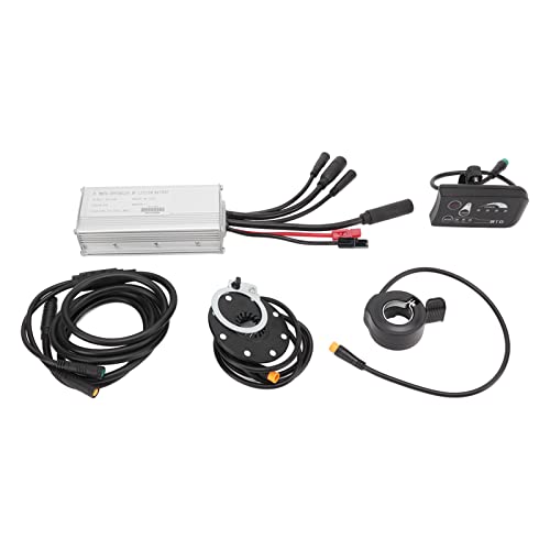 NYSUZHOUJI Kit de conversión de batería de Litio de Bicicleta eléctrica 22A Controlador LED Pantalla 1 a 2 Kit de línea de conexión de 500W Motor de Engranaje