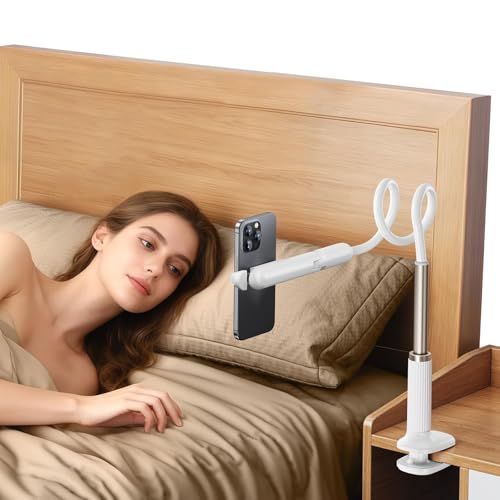nediea Flexible Gooseneck Phone Holder for Bed, Bedside, Desk,Headboard