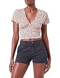 Lavado suave Pepe Jeans Balboa Short Pantalones Cortos de Vestir, Negro (Black), 30W para Mujer