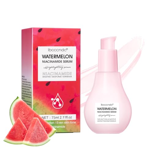 Xumann Watermelon Glow Toner, Niacinamide Watermelon Dew Drops for Skincare, Watermelon Pore Tight Serum to Deep Hydration Moisturizing