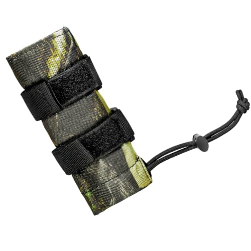 Pvnoocy 6 Zoll Schalldämpfer Cover mit Flammhemmender Innenauskleidung, Taktische Schalldämpfer-Hülle, Schalldämpferabdeckung, Hitzebeständig bis 1300 °F, Grün