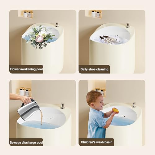 Bañera para pies para montaje en pared de cerámica miniatura 7