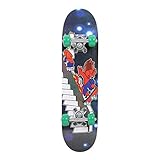 LootenKun Skateboards Niña Niño Adolescente Deck Freestyle 4 Ruedas Longboards 60X15 Cm Universal Mini Portátil Waveboard Patinete Que Se Balancea