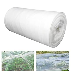 Shengruili Insectenbeschermingsnet, 3 x 4 m, beschermingsnet voor groenten, planten en bloemen, tuinnet, fijnmazig