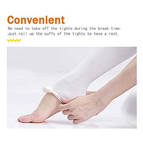 Dipug Pink Girls' Convertible Ballet Tights/Soft Transition Dance Tight(Toddler/Kids) #TOP4