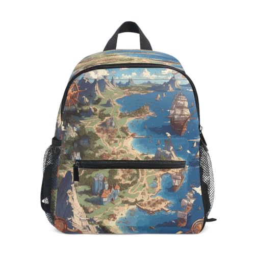Sac d'école maternelle navires mystérieux parfait pour les journées de classe et les sorties